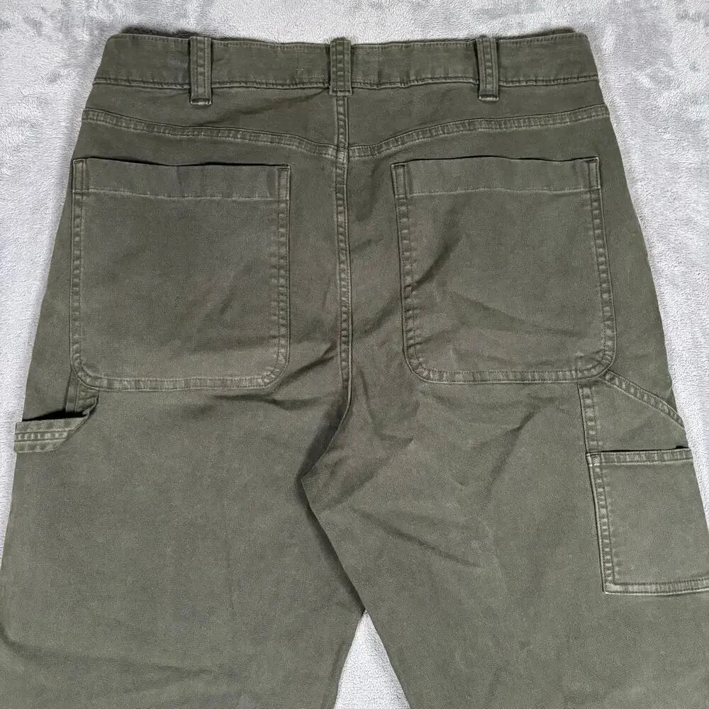 Abercrombie & Fitch Baggy Carpenter Workwear Pants Olive Men’s 31x32 NWT